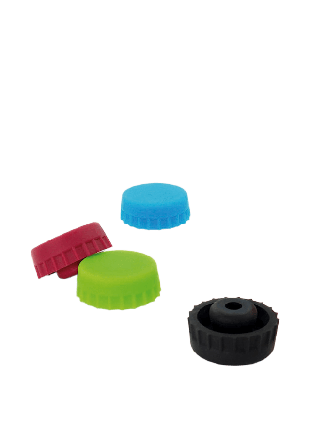 Pulltex Silicone beer stopper 2-pack svart/mix färg Serveringstillbehör Flerfärgad