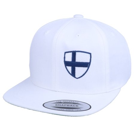 Forza - Weiss snapback Cap - Kids Finland Flag Shield White Snapback @ Hatstore