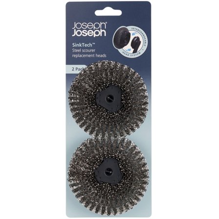 Joseph Joseph SinkTech Stålsvamp erstatningshode, 2-pakning' - 'Grafitt