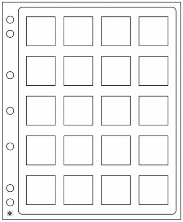Encap lommer til QUADRUM møntkapsler - 2 stk.