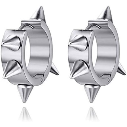 Titanium Stål Stud Øredobber Pigg Stud Øredobber (Stålfarge) Gutt/Menn Gave