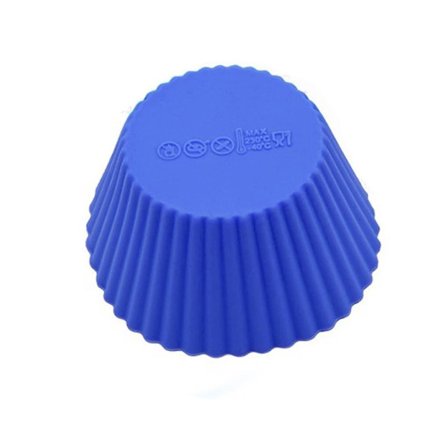 24 stk Non-stick fargerike silikon cupcakeformer i lyse farger