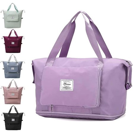 Portabel Vattentålig Ryggsäck med Fast Rem, Vikbar och Vattentät Ryggsäck med Torra och Våta Fack [D]