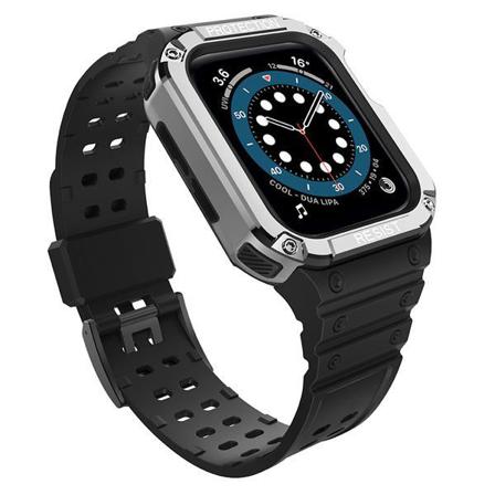 Armband Kompatibelt Med Apple Watch 4/5/6/7/se (42/44/45mm) Svar Svart