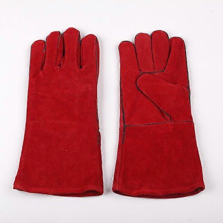 Punaiset Premium Hitsauskäsineet Hitsaajille