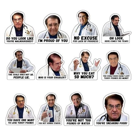 12 st Läkar Kylskåpsmagnet Viktminskningsguide Klistermärke Motiverande Diet Hjälp Mikrovågsugn Whiteboard Kylskåpsmagnet Hemmakontor Kök De