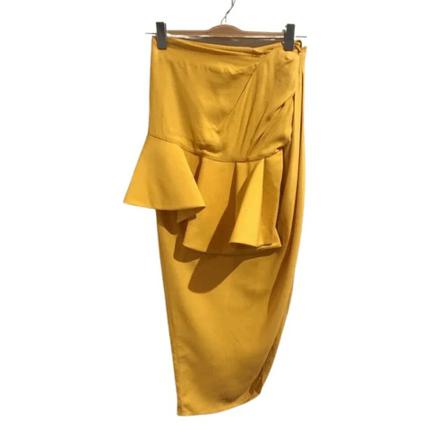 Jacquemus Pre-owned Pre-ownedStofbottoms Gul, Dame Vintage Nederdele