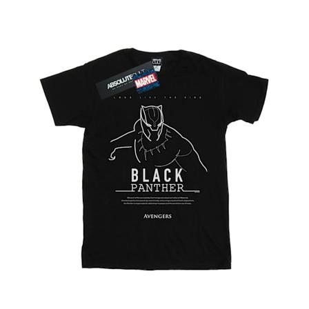 Marvel Boys Black Panther Long Live The King T-Shirt 9-11 År Black 9-11 Years