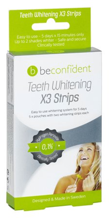 Beconfident Teeth Whitening Strips 8 stk, Medicin & Pleje, Mund & Tandpleje, Tandblegning