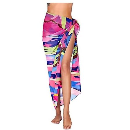 Strand Sarong Pareo Bikini Wrap Skjørt Cover Up For Badetøy