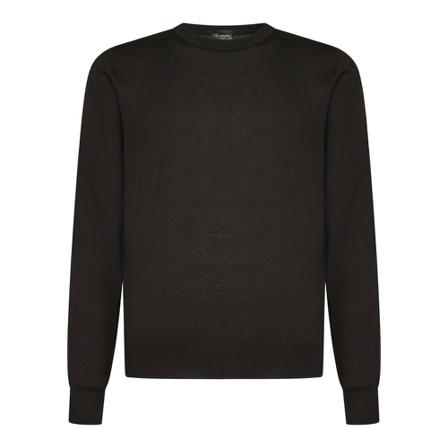 Drumohr, Round-neck Knitwear Bruin, Heren, Maat:M