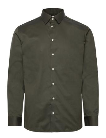 Slhslimethan Shirt Ls Classic Noos Skjorte Business Kakigrønn Selected Homme*Betinget Tilbud