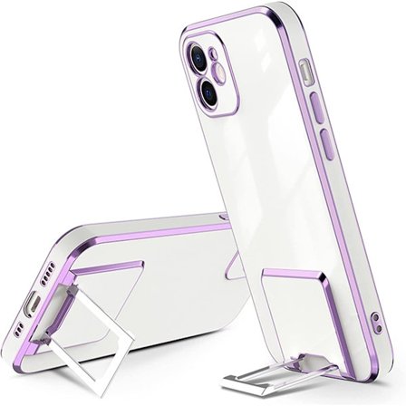 Heytea Metal Støtteben Cover til iPhone 12 Pro Max, søde Luksus Telefoncovers med Støtteben til Kvinder Kompatibel med iPhone 12 Pro Max 