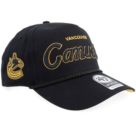 47 Brand - Noir adjustable Casquette - Hatstore Exclusive x Vancouver Canucks Crosstown Script Hitch Black/Gold A-Frame Adjustable @ Hatstore