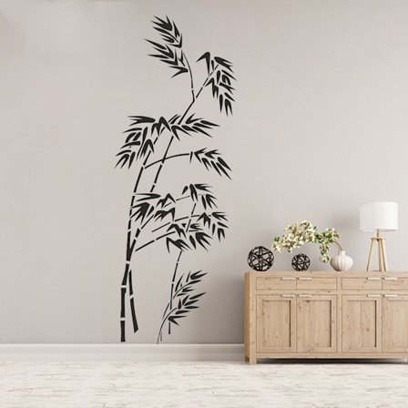 Bambu vinyl vägg klistermärken