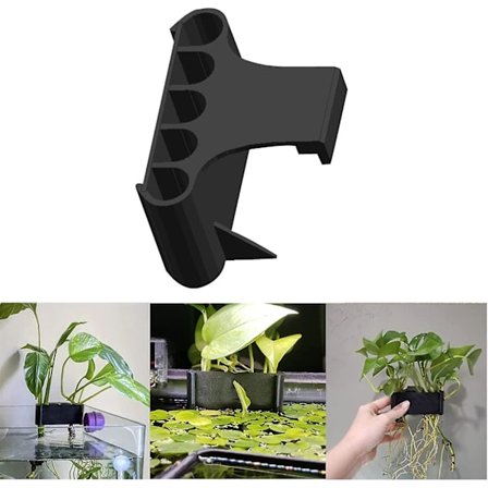 Åpen Planteholder for Fremvoksende Planter, Akvarium Hengende Akvatisk Planteholder Fisketankdekorasjoner for Emerse Planter, Fisketank Levende Fisk 