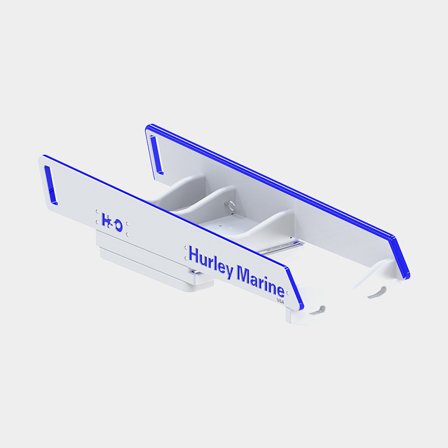 Dävert till gummibåt / vattenskoter Hurley H3O Dinghy Davit System White, med manuell vinsch