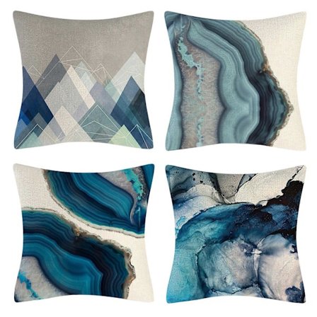 Putetrekk, Putetrekk 45x45cm Sett med 4 Putetrekk Dekorative Sofaputevar for Soverom, Sofa, Stol, Seng, Hage