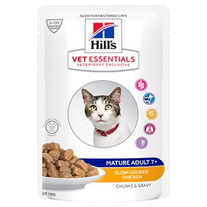 Hills VE Mature Adult 7+ Kat, Vådfoder, 12x85g