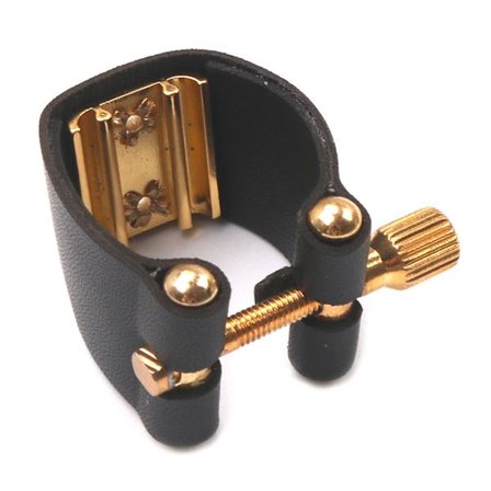 1 st Alto Sax Ligatur Fästelement Hållbart för Saxofon Gummi Munstycke Delar