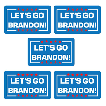 La oss gå Brandon-klistremerker for bil, lastebil, varebil, vindu og bærbar PC