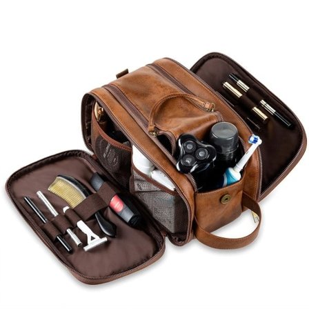 Nessär Stockholm - Toiletry Bag for Women and Men in Brown