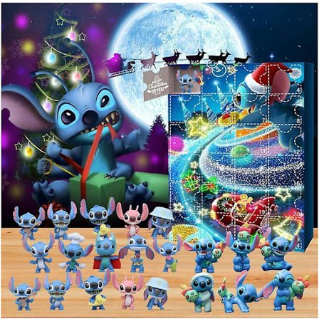 Adventskalender New Stitch Lilo og Stitch Jul Adventskalender Blind Box 24 Halloween Nedtelling Anime Blind Box