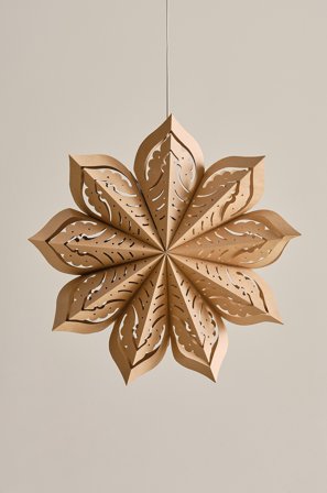 Jotex - ERIS julestjerne ø 62 cm Brown Kraft Paper - Kjøp Julestjerner hos Jotex