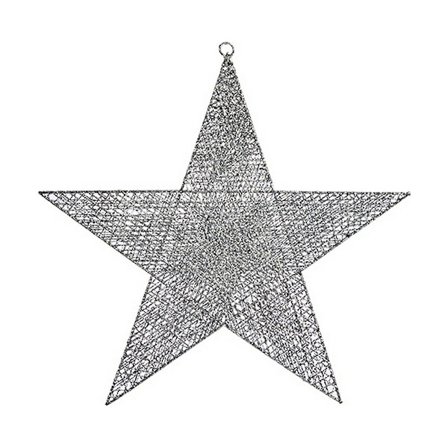 Julgranskula Silver Star 50 x 51,5 x 0,5 cm Metall