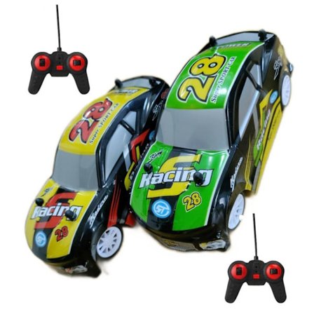 16cm Radiostyrd bil med belysning . Fr 3år