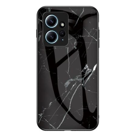SKALO Xiaomi Redmi Note 12 4G Marmori karkaistu lasi TPU-suojaku Multicolor