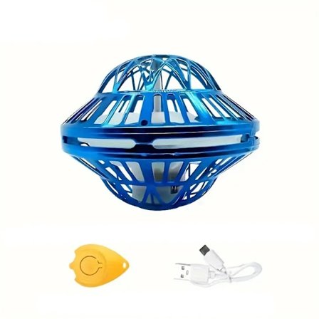 Roterende flygende tallerken UFO Smart flytende ball magisk ball svart teknologi leketøy flytende ball finger lyser opp magisk flygende tallerken
