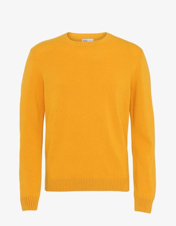 Classic Merino Wool Crew - Burned Yellow - XL