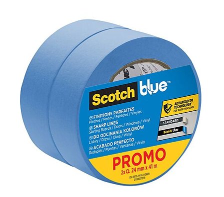 SCOTCH Maskeringstape 2093 24mmx41m for skarpe malekanter 2stk