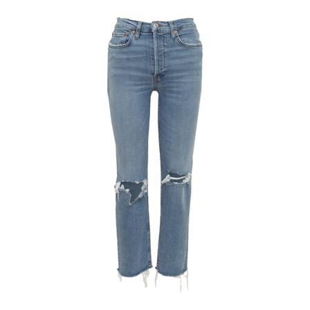 Re/Done, Skinny Jeans Blauw, Dames, Maat:W29