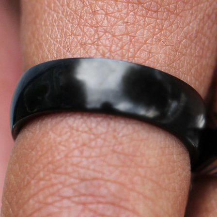 Sentio | Fede classica in acciaio inossidabile nero per uomini - Anelli in acciaio