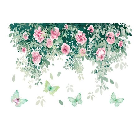 Blommiga toalettdekaler Underbara blomdekaler 5 5