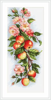 Broderikit Tavla Äpplen på kvist