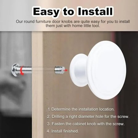 Vintage Runde Håndtak Sett med 24 Antikke Kjøkkenskapknotter 30mm[YJD]