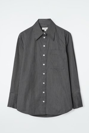COS Women's Oversized Tailored Shirt in Black