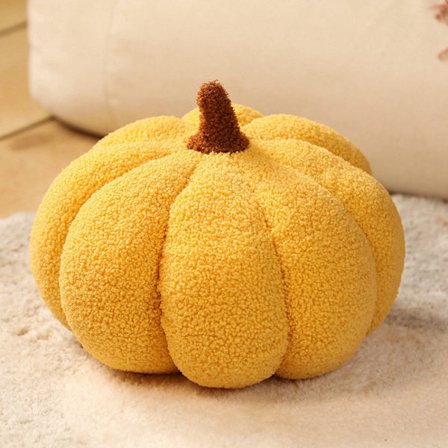 Puuvillatäytetty kurpitsatyyny Pumpkin pehmotyyny KELTAINEN 30cm