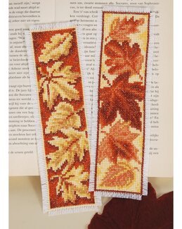 Stickpackung Lesezeichen Herbst 2-er Pack