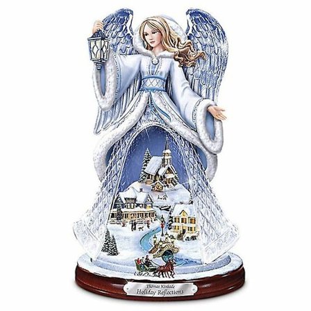 Julgran Roterande Skulptur Tågdekorationer Klistra in Fönster Klistra in klistermärken Juldekorationer Vinter Heminredning 20x30cm