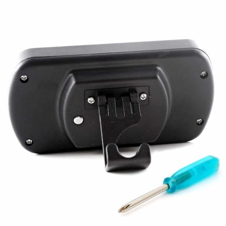 Digitalt Kjøleskapstermometer, Vanntett Frysetermometer med Henger, Lettlest LCD-Skjerm, Maks/Min-Registreringsfunksjon (Svart)