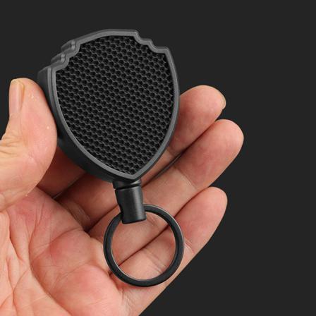 Stöldskyddsmetall Lätt Att Dra Spänne Rep Elastic Keychain Spor
