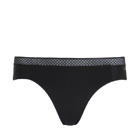 Calvin Klein Trosa i Bikini modell, mjuk Microfiber & modern spets. Trosor Dam Svart XS