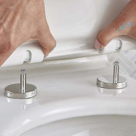 1 Par Toilet Sædehængsel, Toilet Sæde Hængselbeslag, Toilet Sæde Beslag Del Øverste Beslag Universal Beslag Bolt Udvidelse
