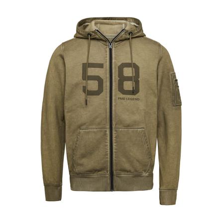PME Legend Zip-throughs , Groen , Heren , Maat: 3XL Hoodies & sweatvesten