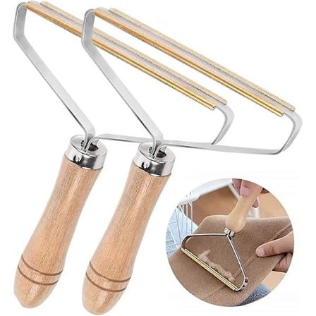 Bärbar Hårborttagare 2-pack Reseborste för Borttagning av Ludd Djurhår och Damm