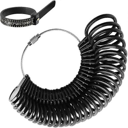 Ring Målebånd/ring Størrelse Ringmåler Målekalendersæt Til Måling Af Ringdiametre, Fingermålerringe, Smykkeværktøj Til Ringstørrelse De